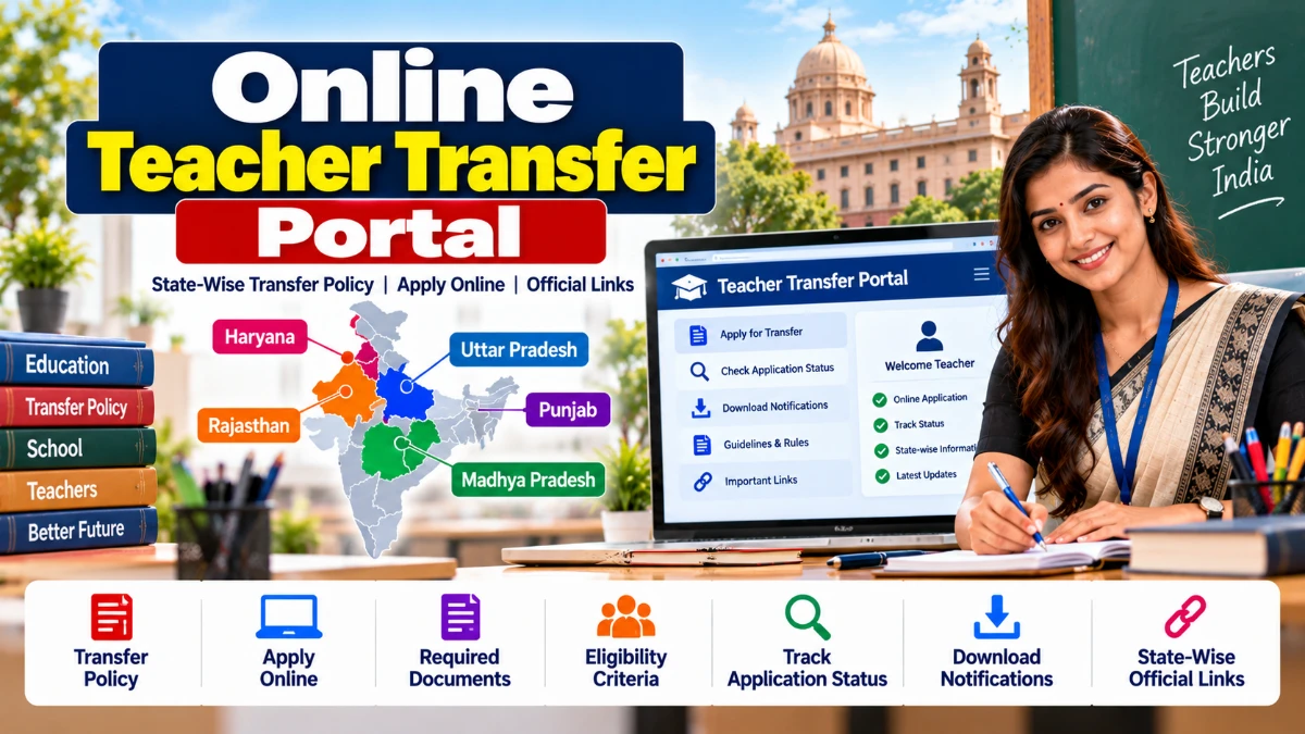Online Teacher Transfer Portal 2026: State-Wise Transfer Policy, Apply Online & Official Links