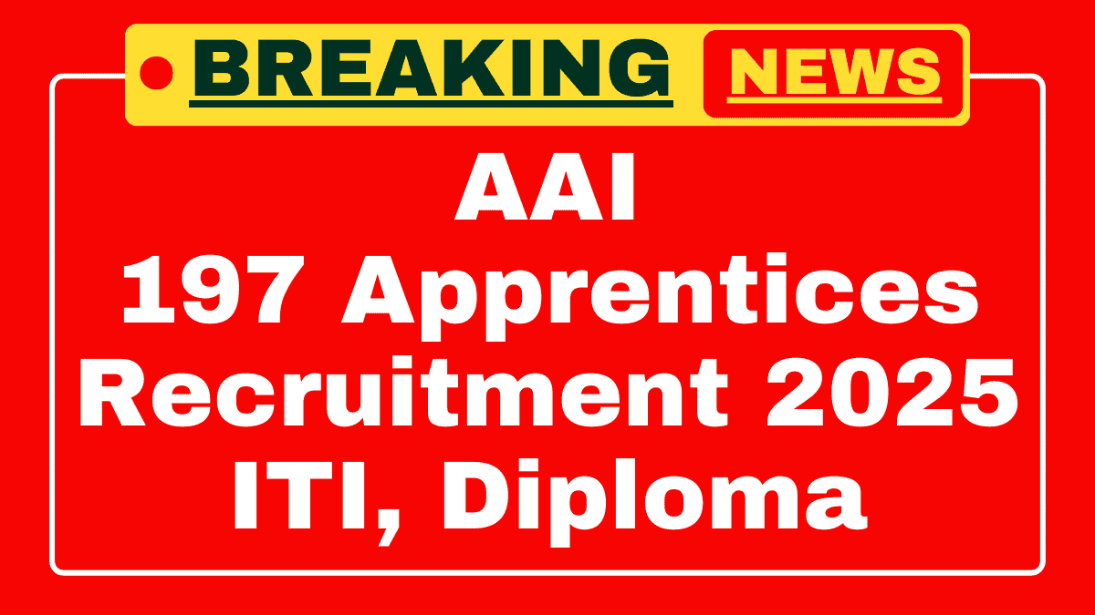 AAI Apprentices Recruitment 2025