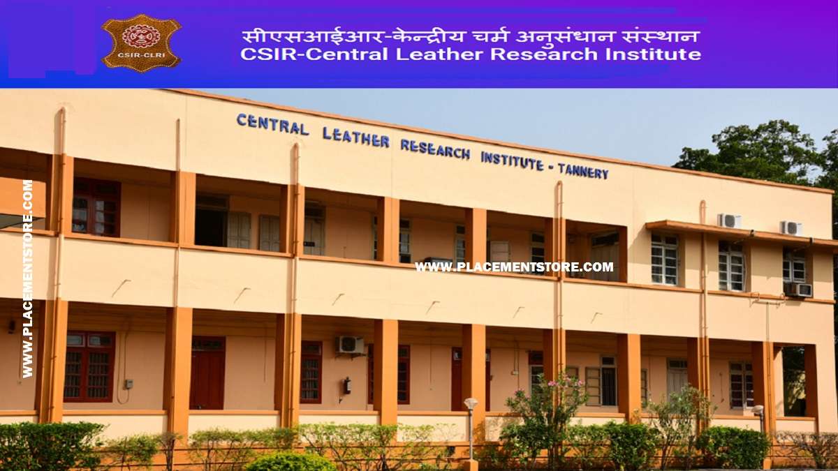 CSIR CLRI - Central Leather Research Institute