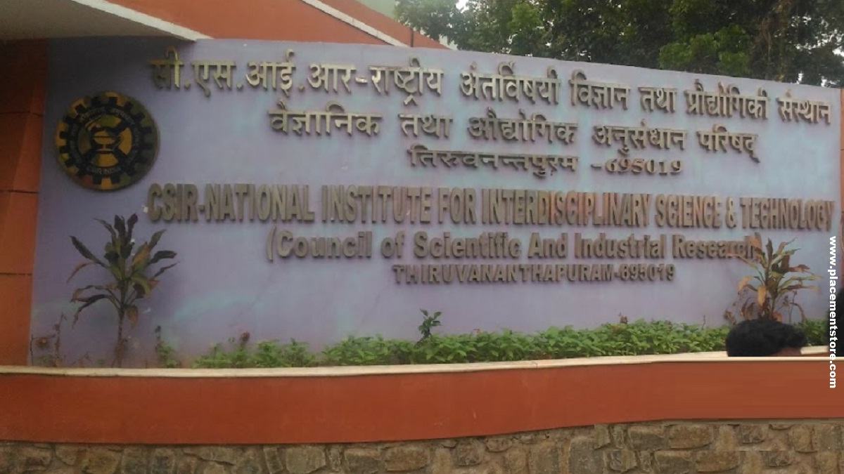 CSIR NIIST-CSIR-National Institute For Interdisciplinary Science and Technology