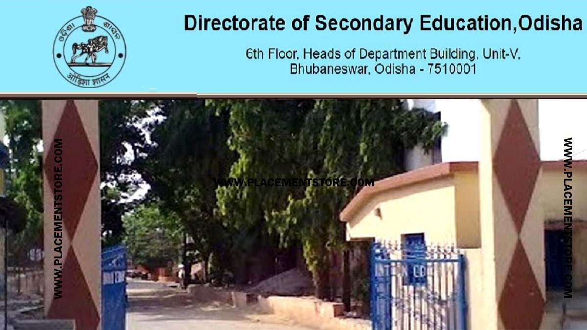 DSE Odisha - Directorate of Secondary Education Odisha