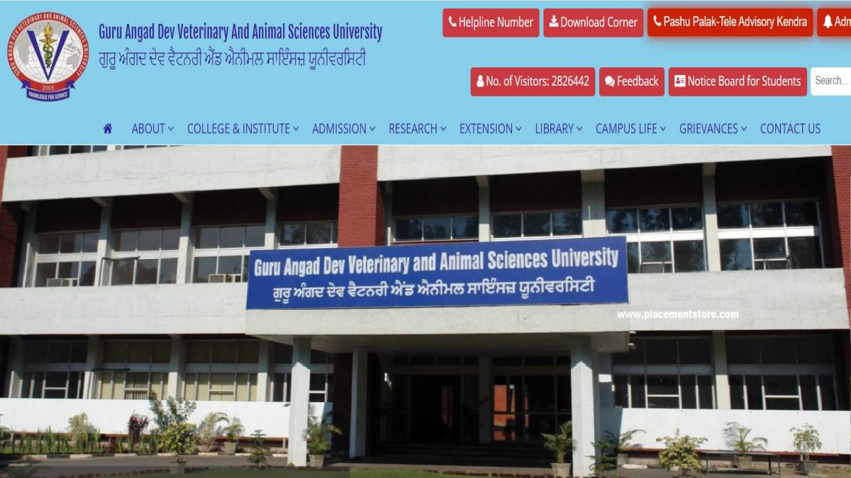 GADVASU Recruitment 2022 » Teaching & Non Teaching 59 Post GADVASU Recruitment 2022 » Teaching & Non Teaching 59 Post