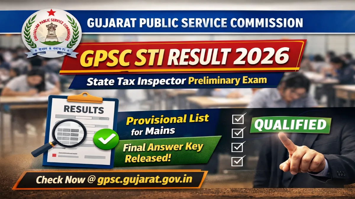 GPSC STI Result 2026