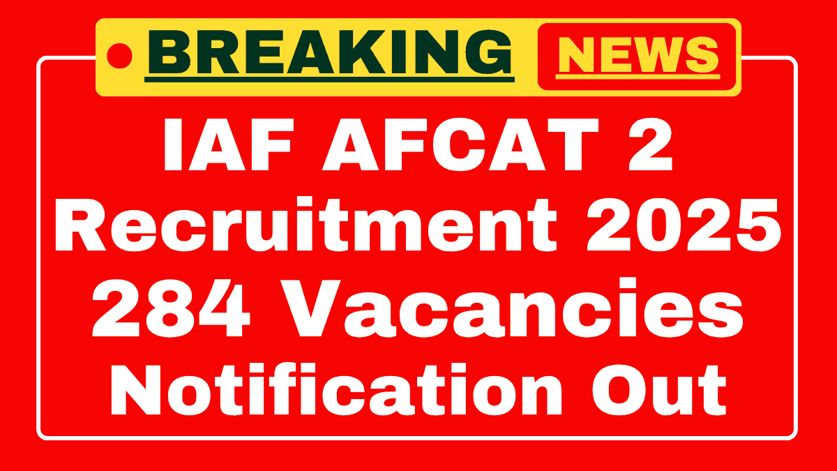 IAF AFCAT Recruitment 2025