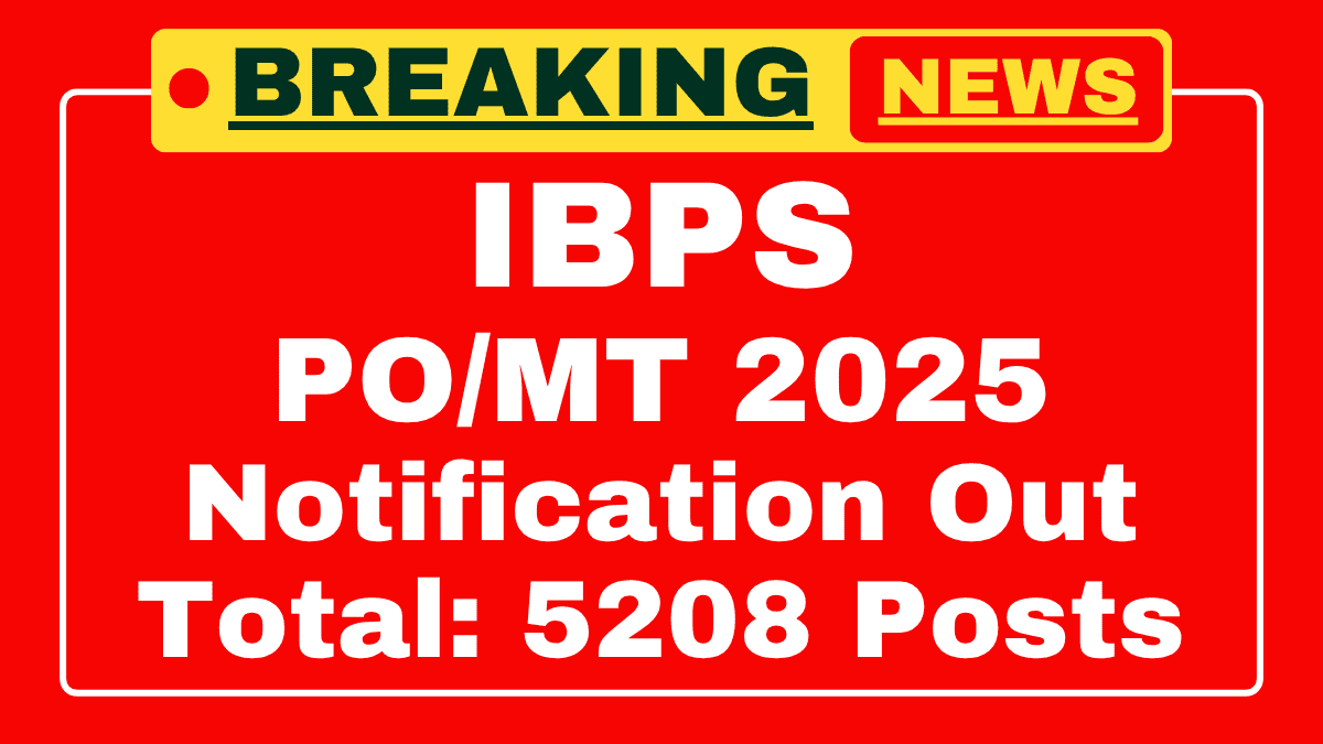 IBPS PO MT Recruitment 2025