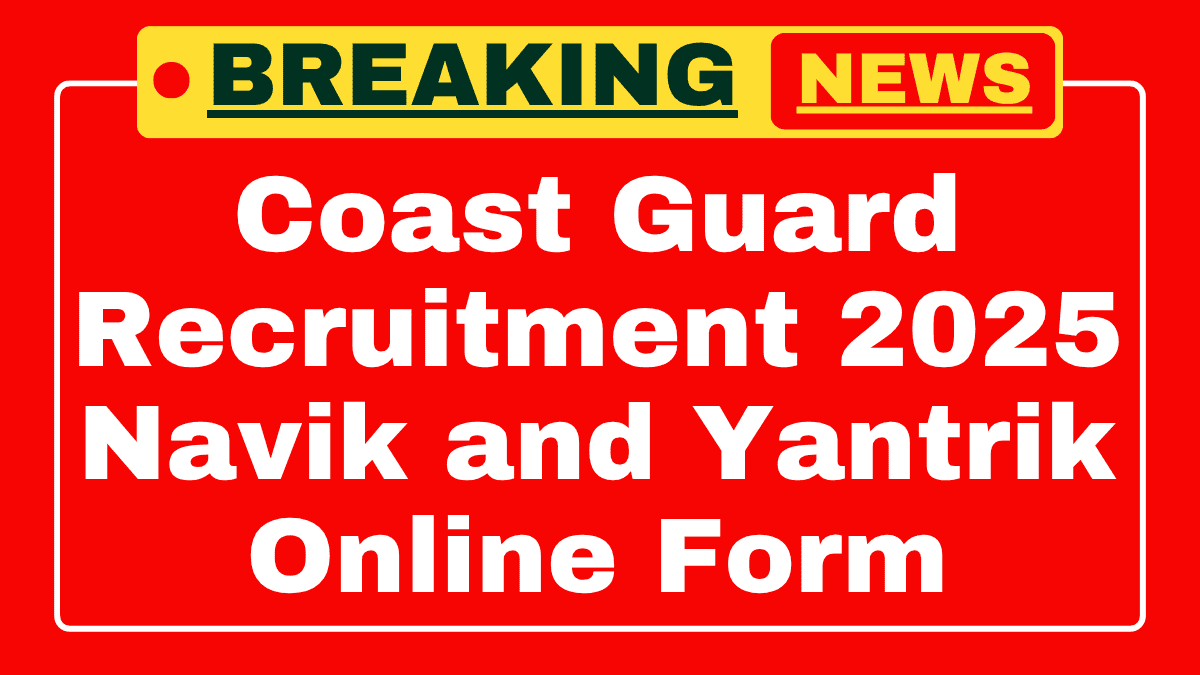 Indian Coast Guard Recruitment 2025