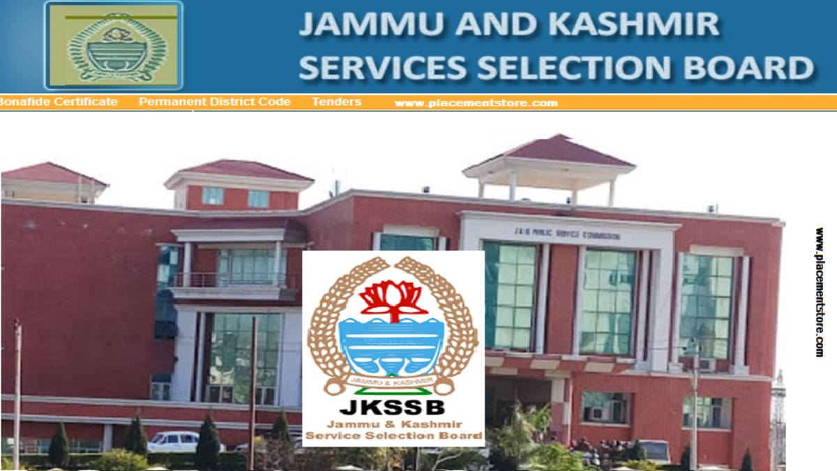 JKSSB - Jammu and Kashmir Services Selection Board