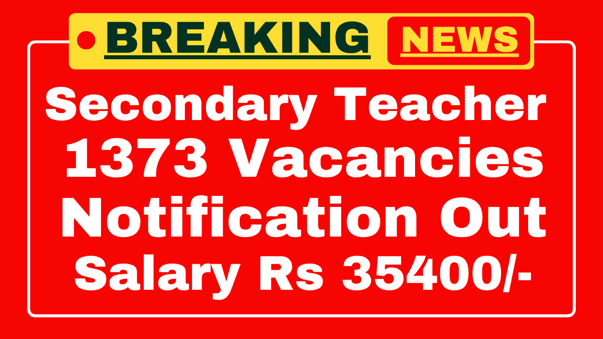 JSSC Secondary Teacher Recruitment 2025