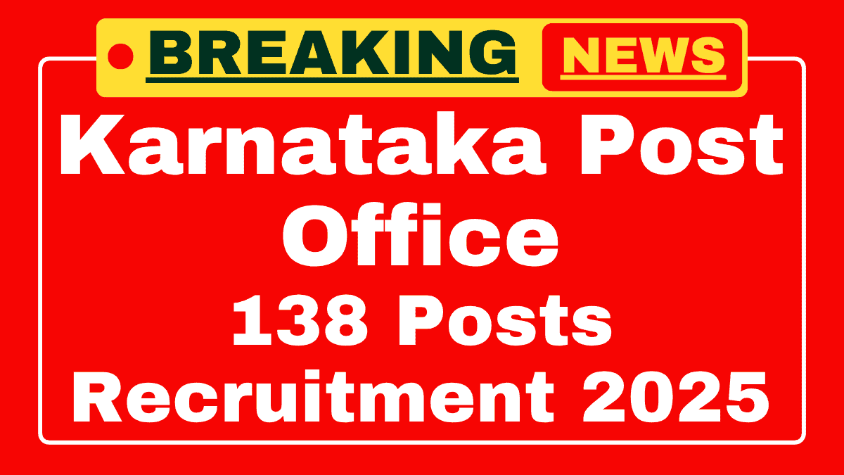 Karnataka Post Office Recruitment 2025