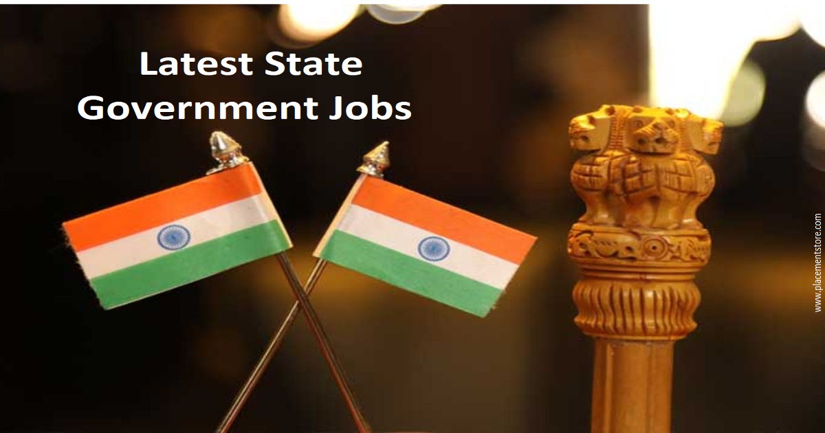 Latest State Government Jobs