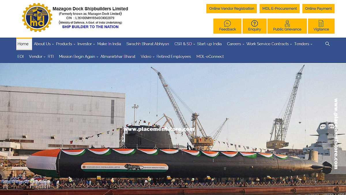 MDL - Mazagon Dock Shipbuilders Limited