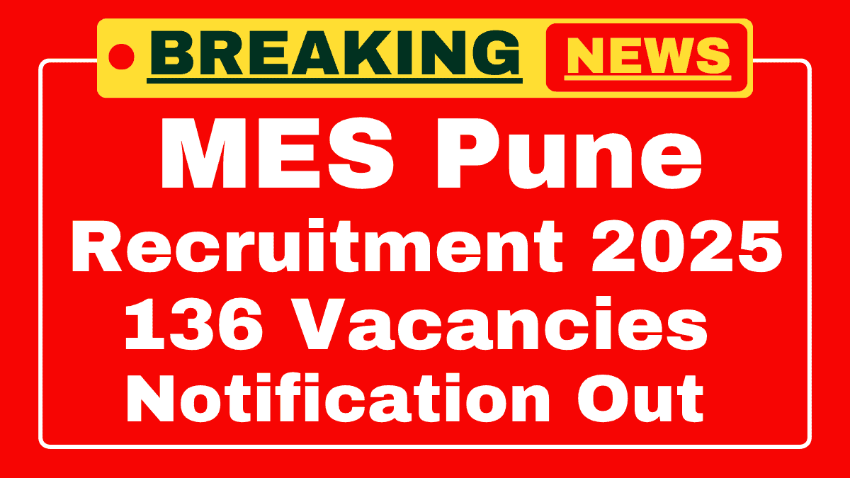 MES Pune Recruitment 2025