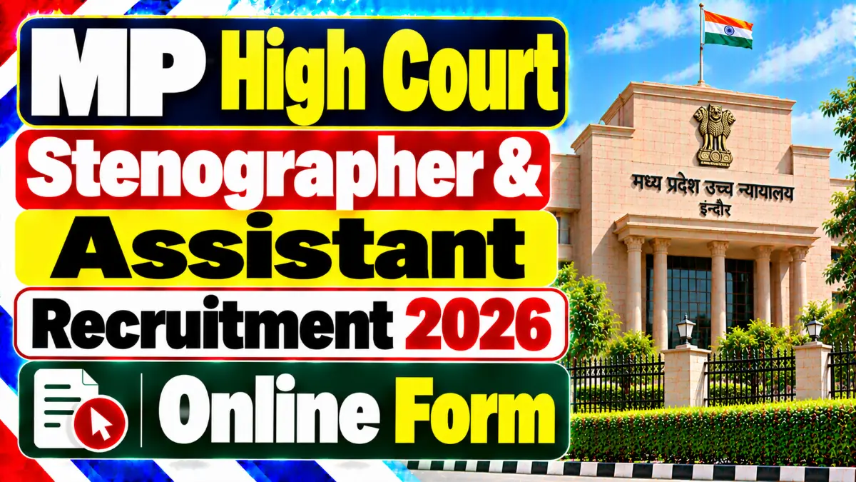 Store Work Application MP High Court Stenographer & Assistant Recruitment 2026 For 418 Posts ...