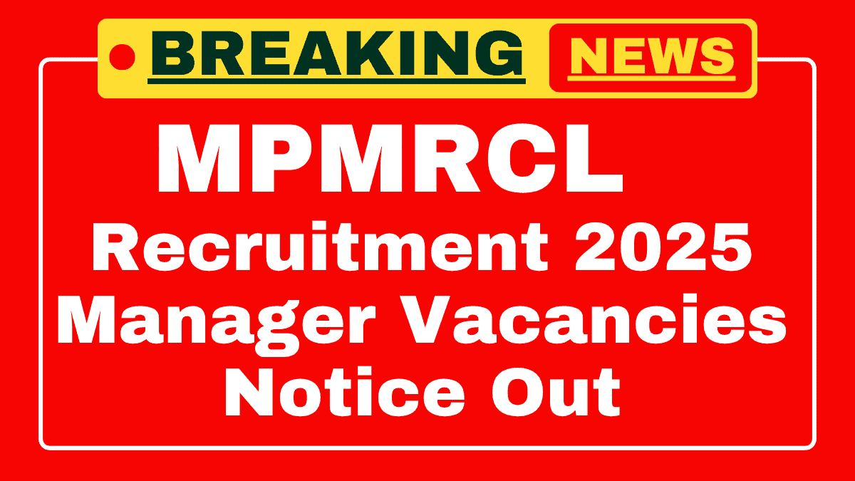 MPMRCL Various Recruitment 2025