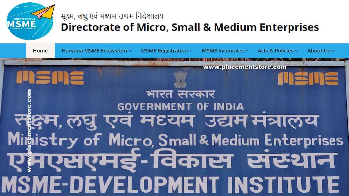 MSME-Directorate of Micro, Small, and Medium Enterprises