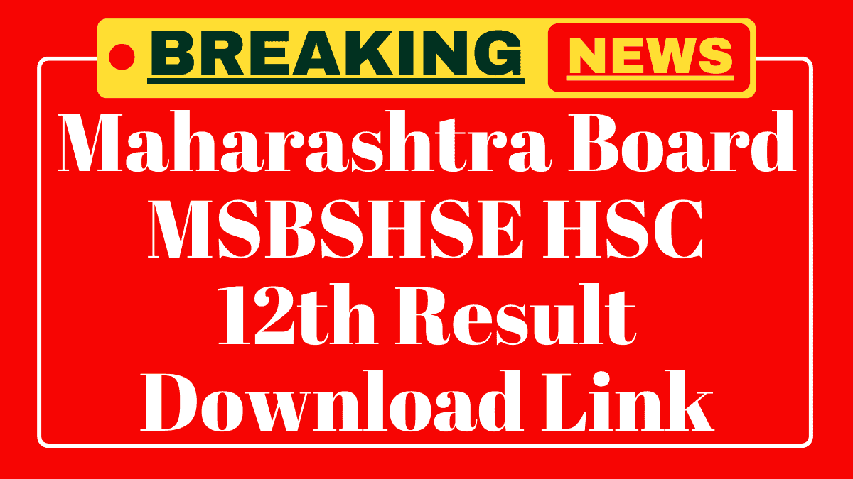 Maharashtra Board HSC 12th Result 2025