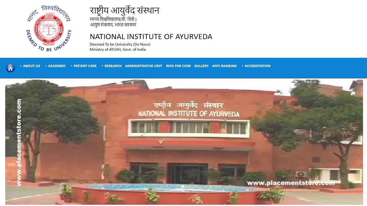 NIA -National Institute of Ayurveda