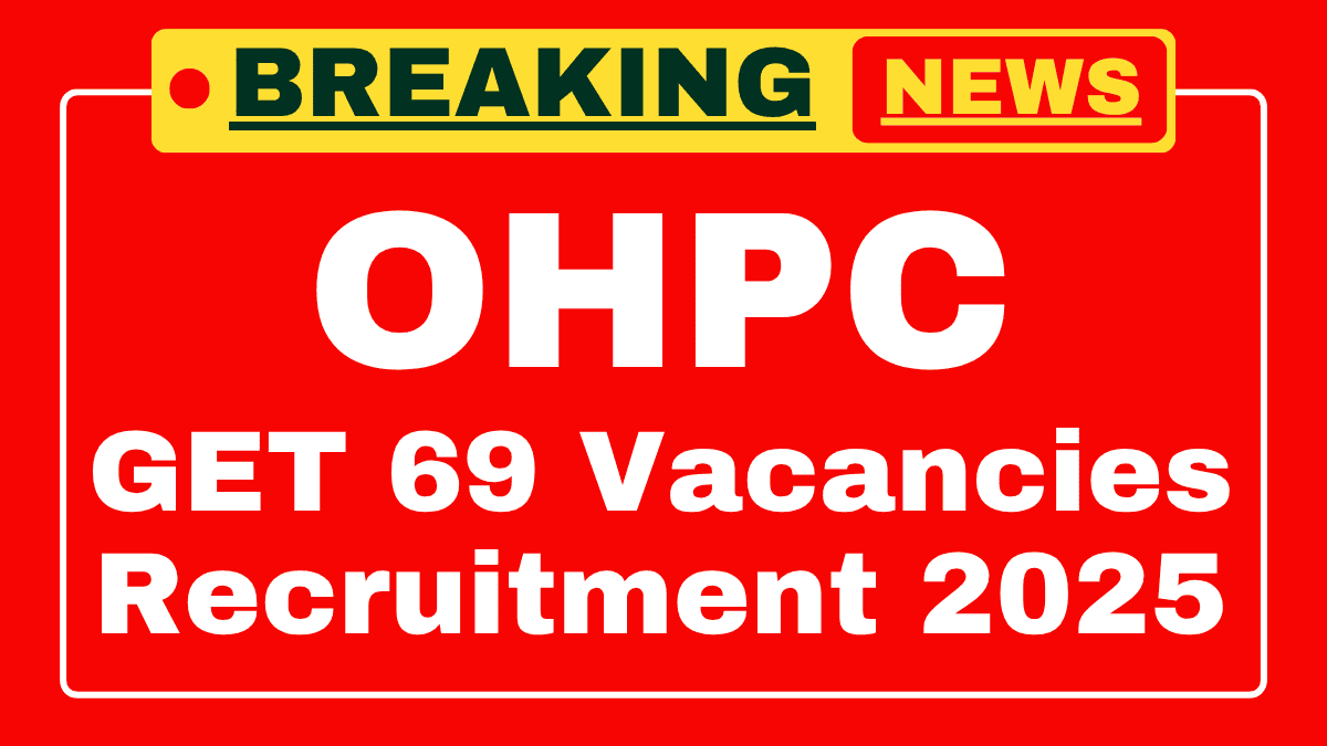OHPC Graduate Engineer Trainee Recruitment 2025 OHPC Graduate Engineer Trainee Recruitment 2025