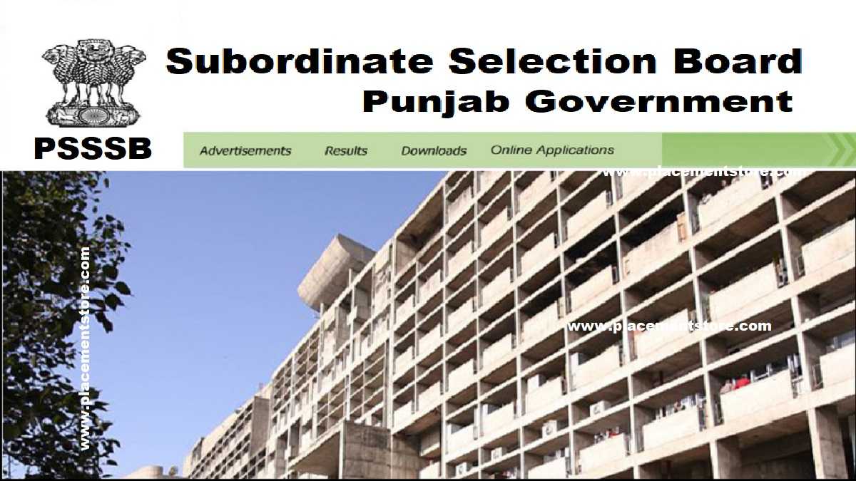 PSSSB-Punjab Subordinate Selection Board