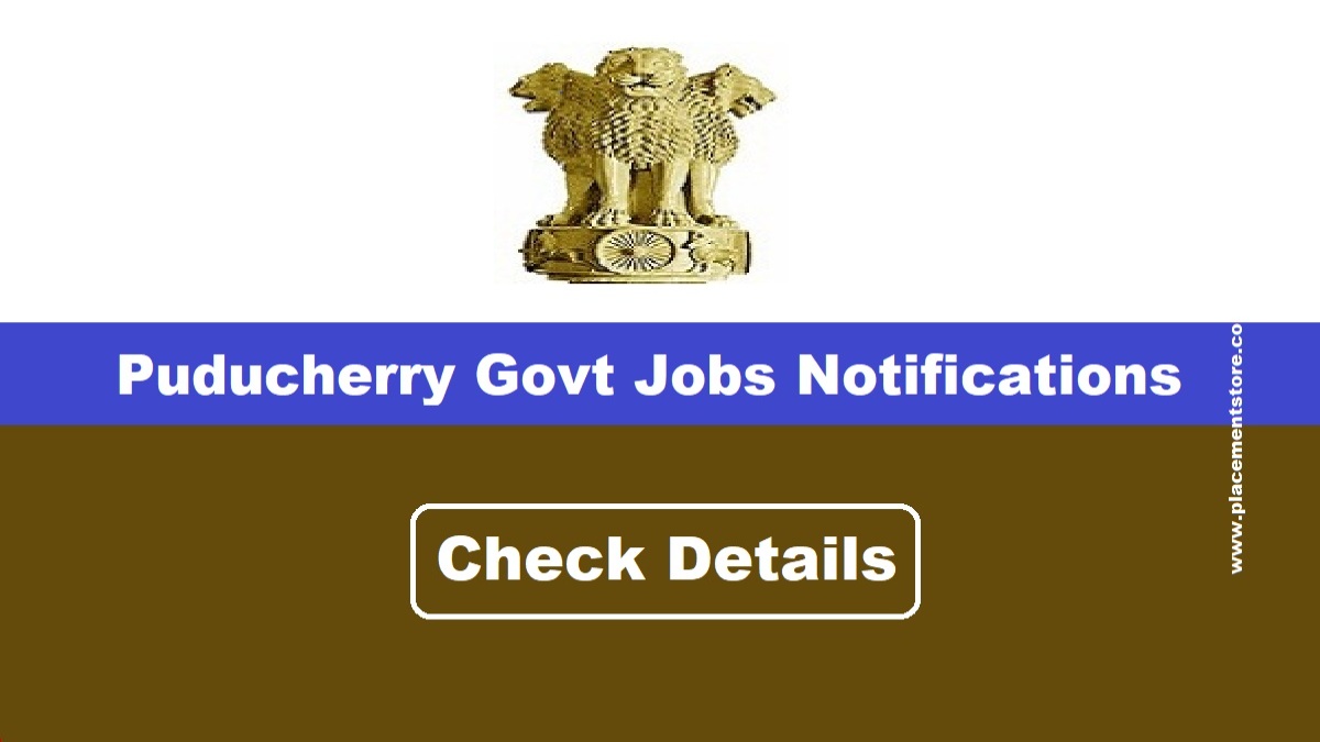 Puducherry Govt Jobs