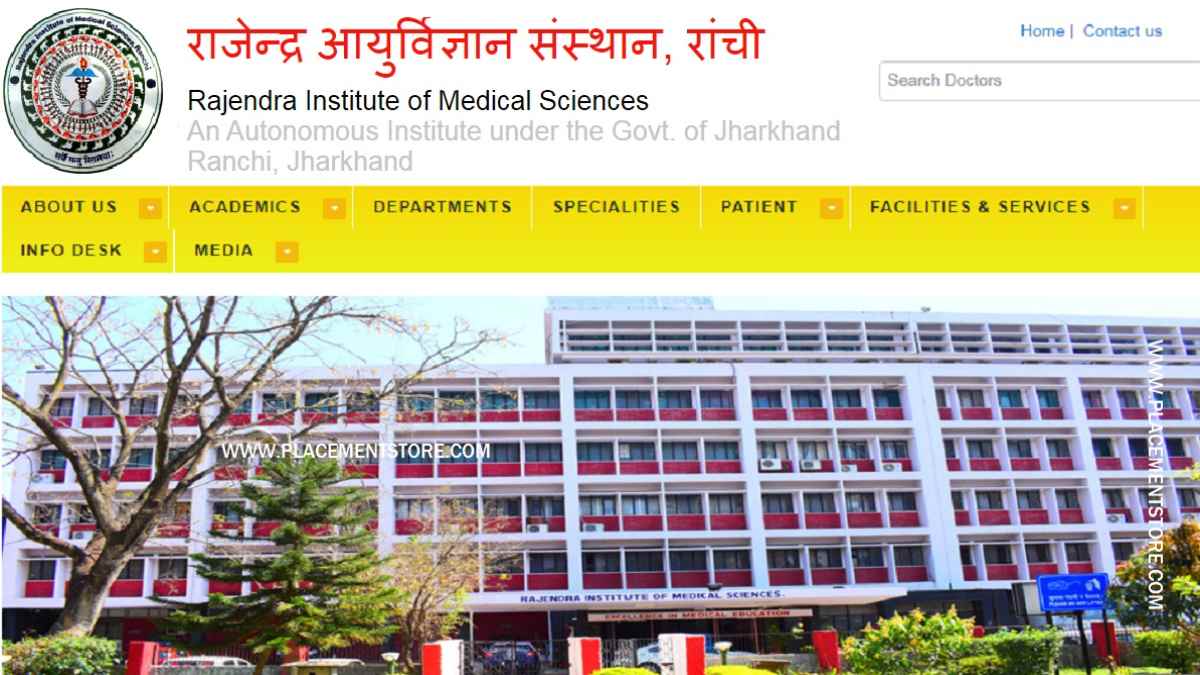 RIMS Ranchi - Rajendra Institute of Medical Sciences Ranchi
