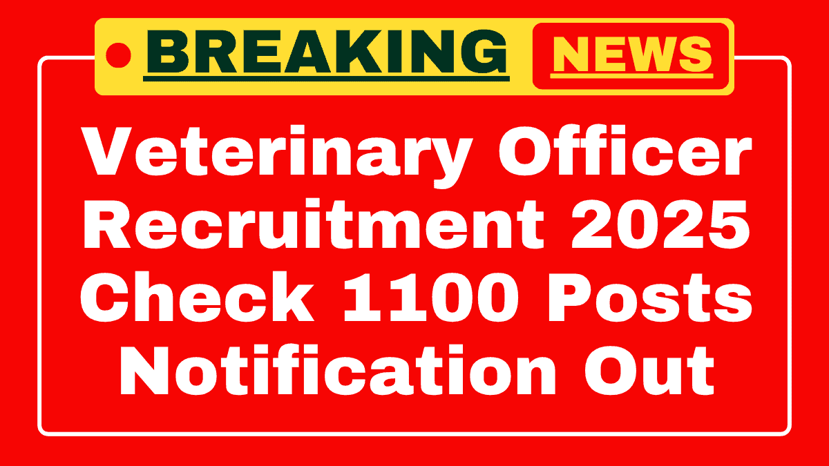 RPSC Veterinary Officer Recruitment