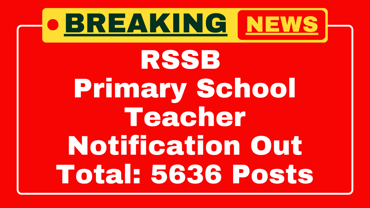 RSSB Primary School Teacher Recruitment 2025