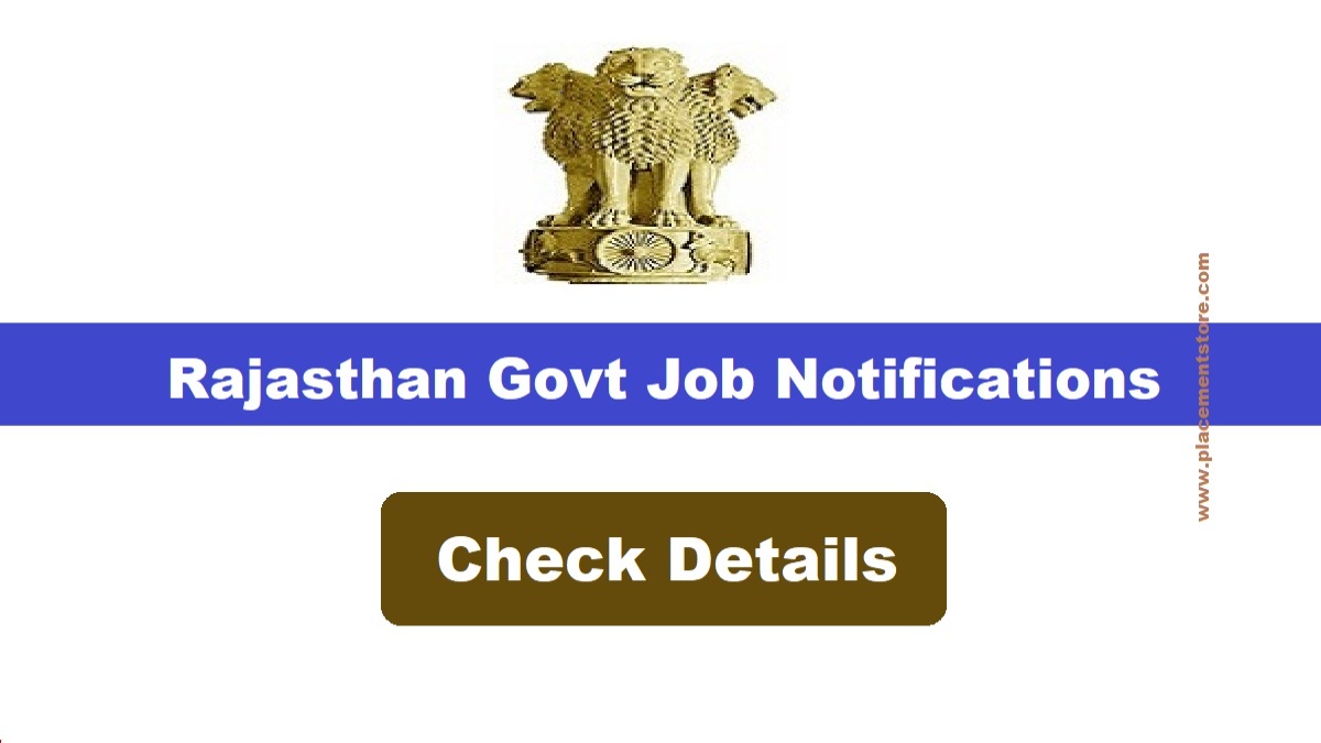 Rajasthan Govt Jobs