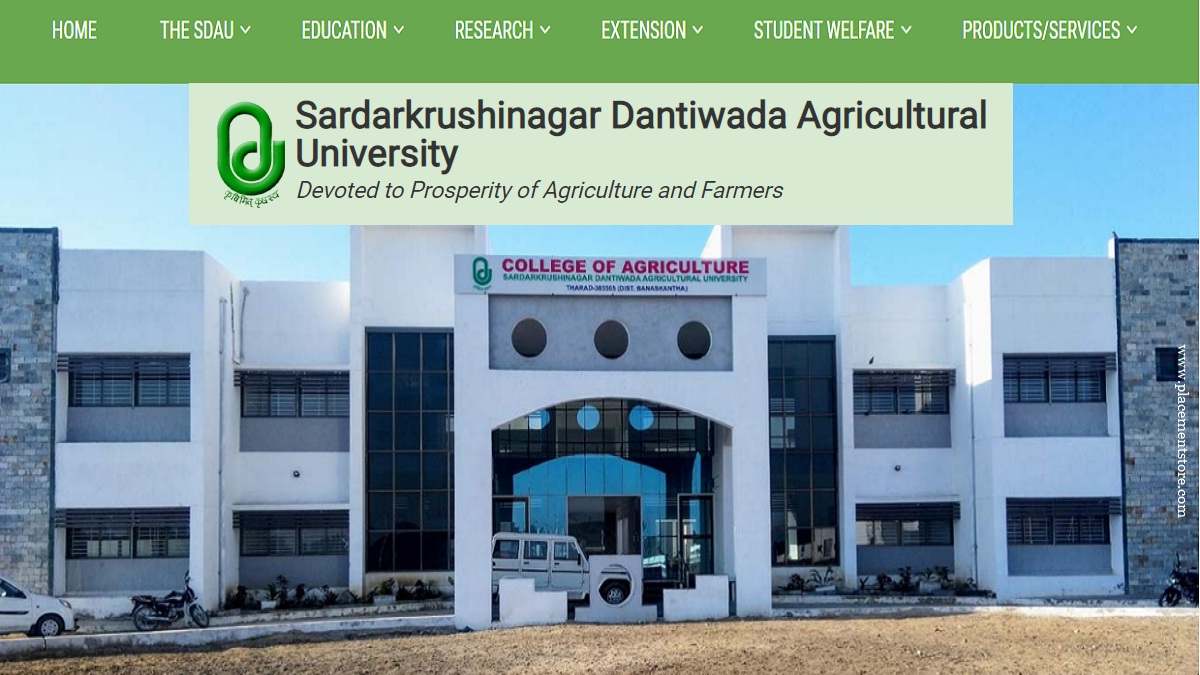 SDAU - Sardarkrushinagar Dantiwada Agricultural University