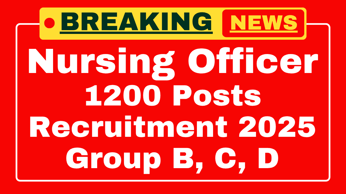 SGPGI Lucknow Nursing Officer Recruitment 2025