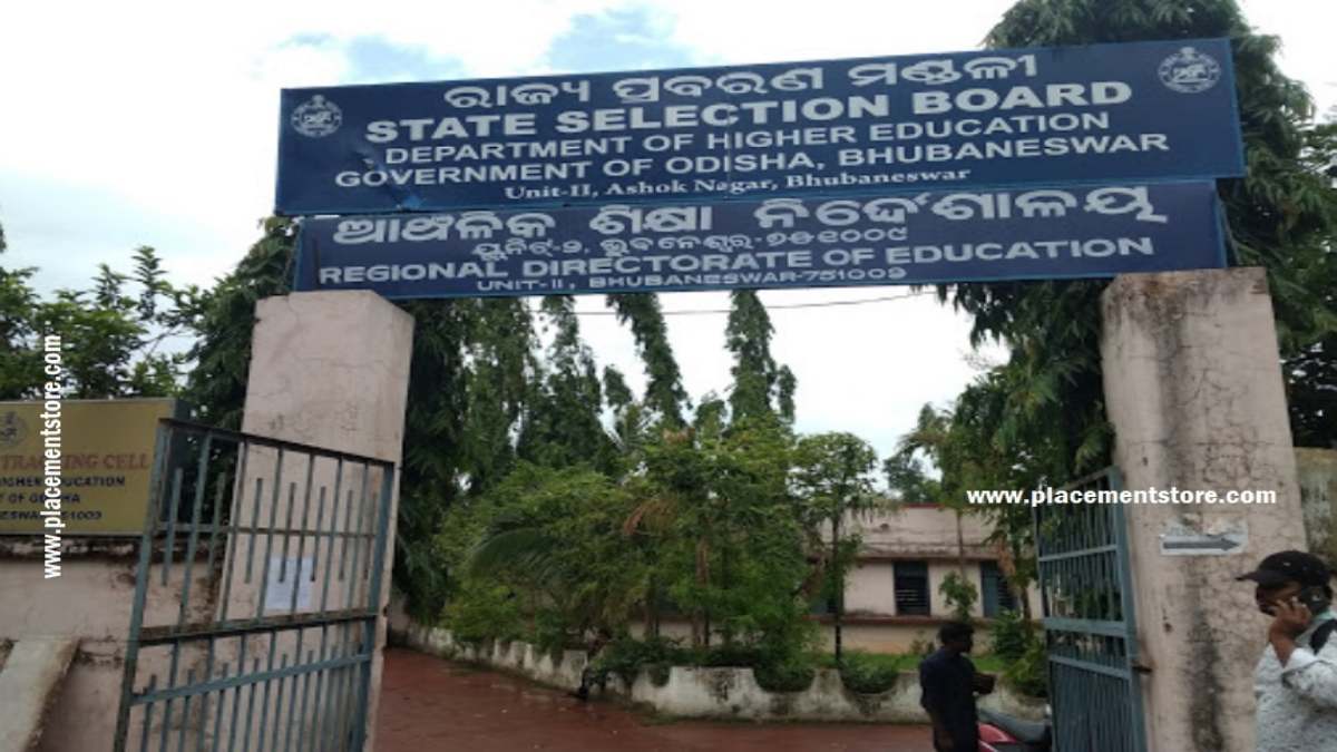 SSB Odisha - State Selection Board Odisha