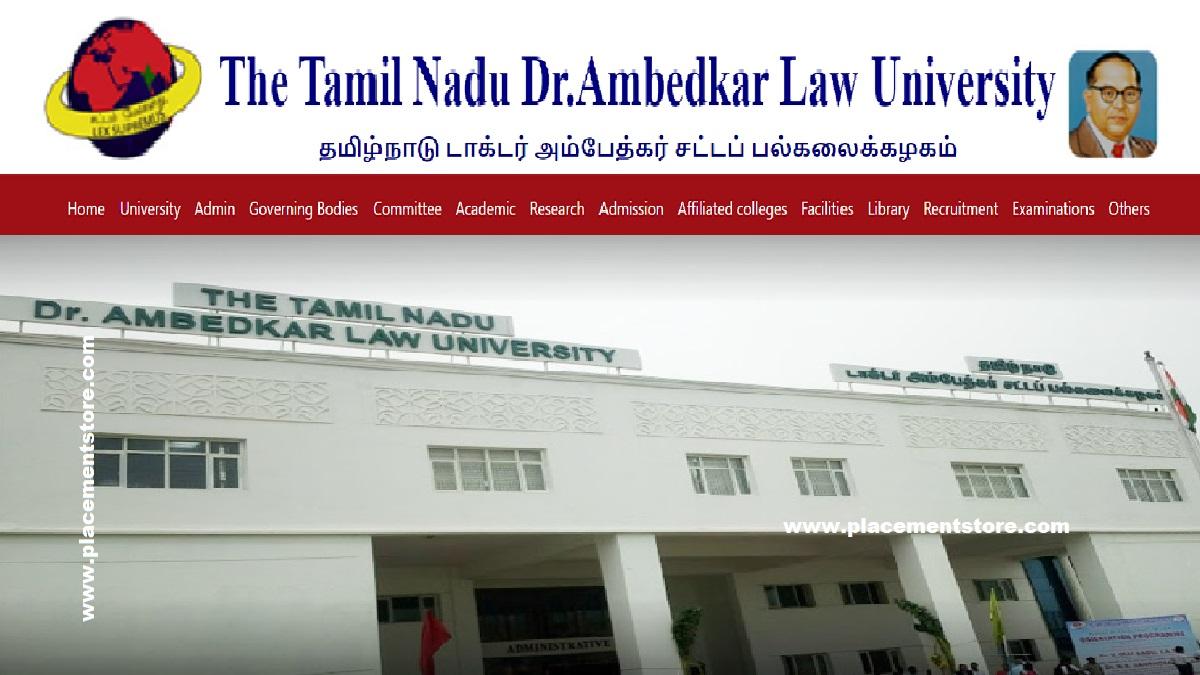 TNDALU-Dr. Bhimrao Ambedkar Law University Tamil Nadu