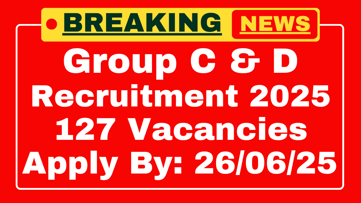 Tripura High Court Group C, Group D Recruitment 2025